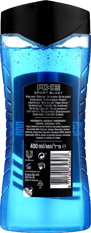 3in1 Duschgel "Sport Blast" - Axe Re-Energise After Sport Body And Hair Shower Gel Sport Blast — Foto N4