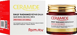 Aufhellender Anti-Falten Creme-Balsam für das Gesicht mit Ceramiden - FarmStay Ceramide Daily Radiance Repair Balm — Bild N2