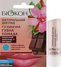 Hygienischer Lippenstift mit Milchschokolade und Mandel - Biokon — Bild N2