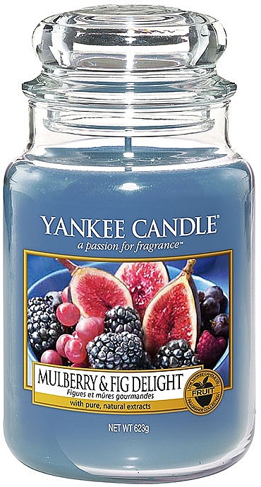 Duftkerze im Glas Mulberry & Fig Delight - Yankee Candle Mulberry & Fig Delight Jar  — Bild N1