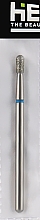 Düfte, Parfümerie und Kosmetik Diamant-Nagelfräser Abgerundeter Zylinder L-5 mm 2,3 mm blau - Head The Beauty Tools
