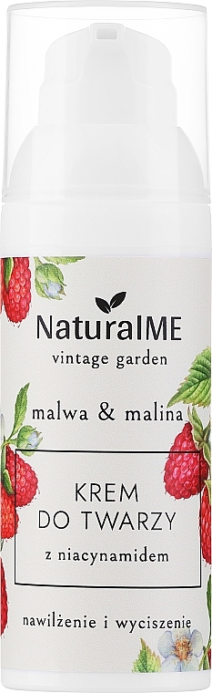 Gesichtscreme - NaturalME Vintage Garden Malwa & Raspberry Moisturizing & Calming Cream With Niacinamide	 — Bild N1