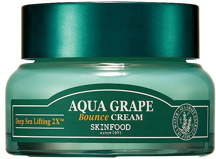 Feuchtigkeitsspendende Gesichtscreme mit Seetraubenextrakt - SkinFood Aqua Grape Bounce Cream — Bild N1
