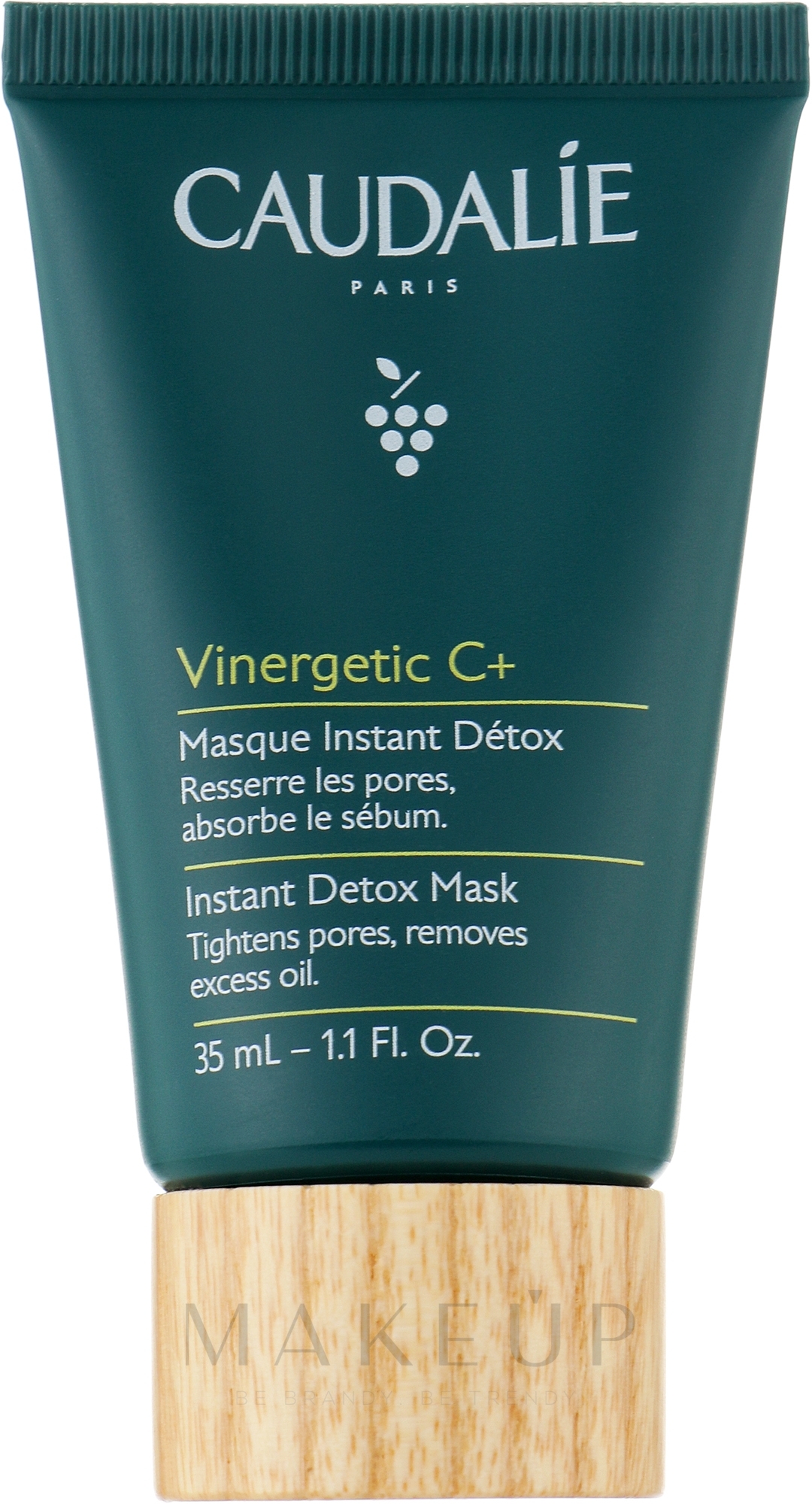 Detox Gesichtsmaske mit Kaolin, Kaffee- und Traubenextrakt - Caudalie Vinergetic C+ Instant Detox Mask — Bild 35 ml