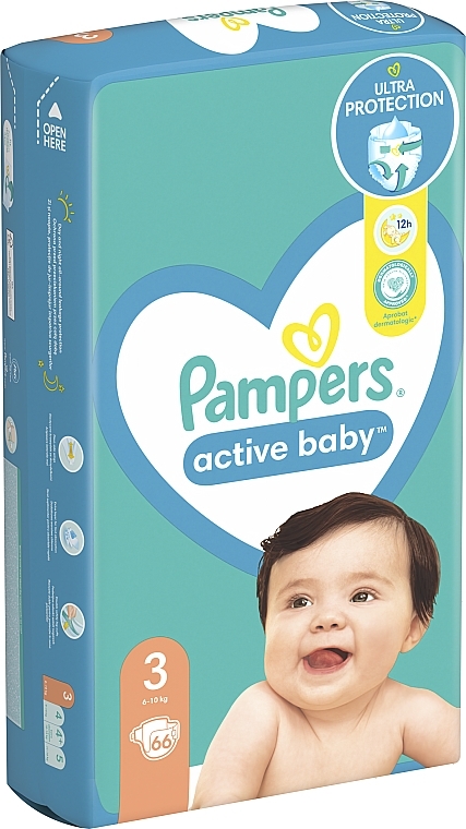 Windeln Pampers Active Baby 3 (6-10 kg) 66 St. - Pampers — Bild N34