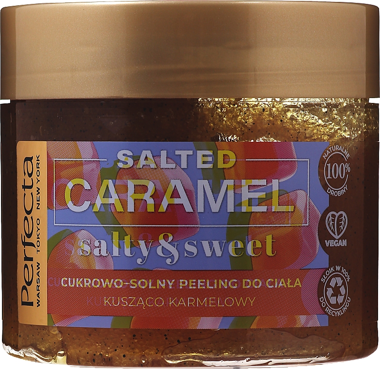 Tonisierendes Zucker-Salz-Körperpeeling mit Karamellduft - Perfecta Salted Caramel Salty & Sweet Peeling — Bild N1