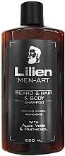 Düfte, Parfümerie und Kosmetik Shampoo für Bart, Haare und Körper - Lilien Men-Art Black Beard & Hair & Body Shampoo