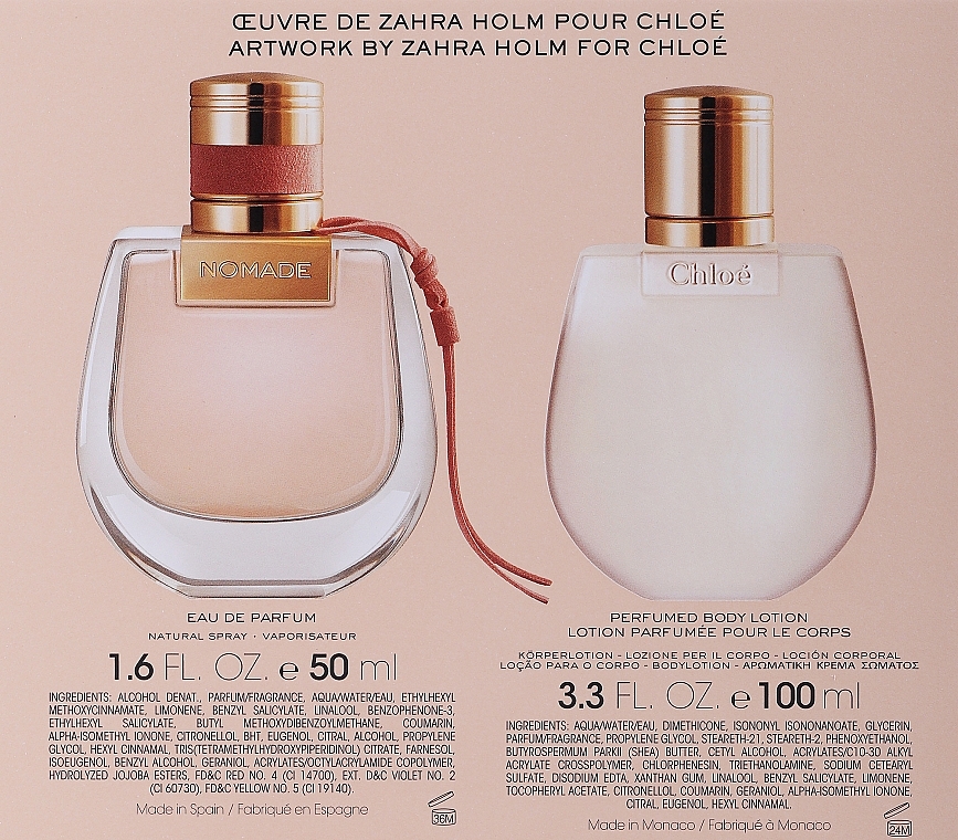 Duftset (Eau de Parfum 50 ml + Körperlotion 100 ml) - Chloe Nomade  — Bild N4
