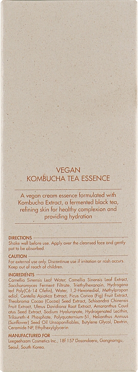 Vegane multifunktionale Cremeessenz mit Kombuchi und Schwarztee-Extrakt - Dr.Ceuracle Vegan Combucha Tea Essence — Bild N3