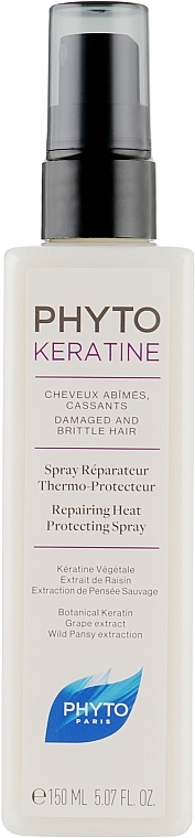 Keratin-Haarspray mit Thermoschutz - Phyto Keratine Repairing Heat Protecting Spray — Bild N1