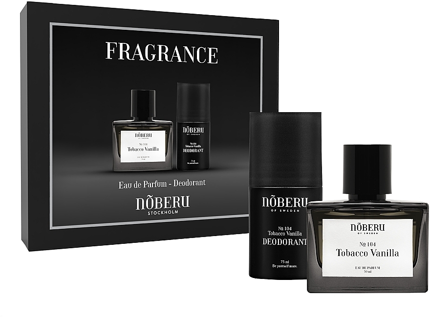 Noberu Of Sweden №104 Tobacco-Vanilla - Set (Eau de Parfum/50 ml + Deodorant/75 ml) — Bild N1