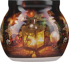 Düfte, Parfümerie und Kosmetik Kerze im Glasdeckel - Admit Candle In Glass Cover Christmas Lantern