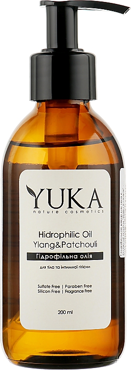 Hydrophiles Öl für die Körper- und Intimhygiene mit Ylang und Patschuli - Yuka Hidrophilic Oil — Bild N1