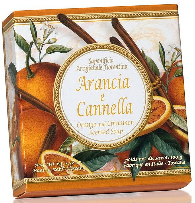 Naturseife Orange & Cinnamon - Saponificio Artigianale Fiorentino Orange & Cinnamon Soap Taormina Collection — Bild N1