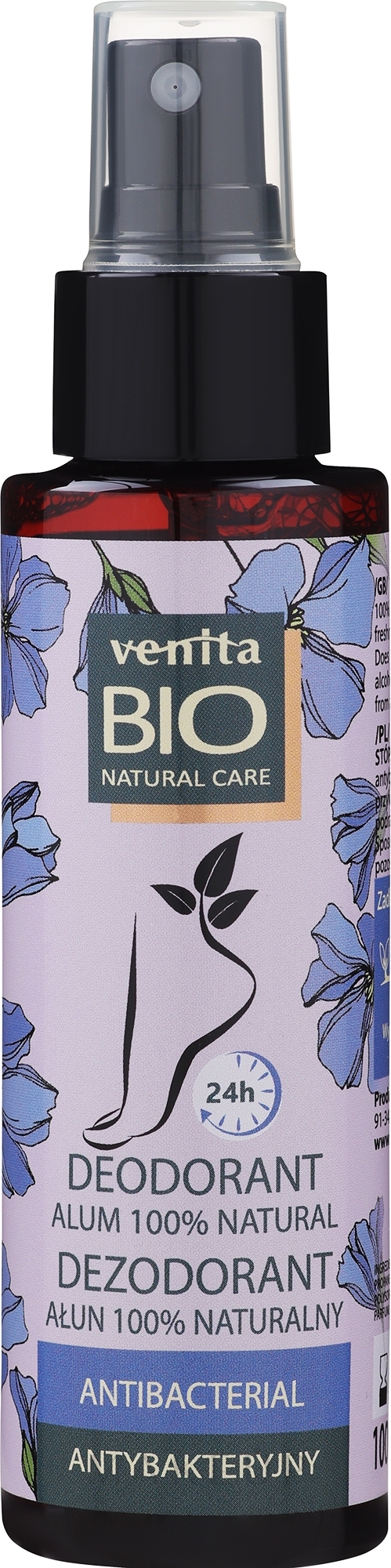 Fußdeodorant - Venita Bio Natural Care Deo — Bild 100 ml