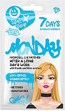 Düfte, Parfümerie und Kosmetik Hydrogel-Augenpatches mit Kaolin und Reis-Extrakt - 7 Days Dynamic Monday Hydrogel Eye Patches