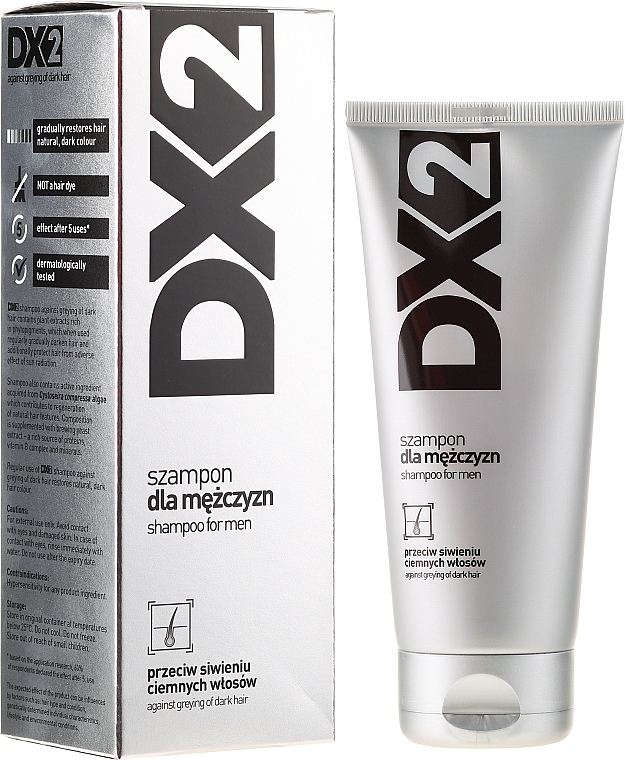 Shampoo gegen graues Haar für Männer - DX2 Shampoo
