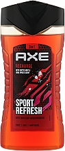 Düfte, Parfümerie und Kosmetik 3in1 Duschgel für Männer - Axe Recharge Sport Refresh