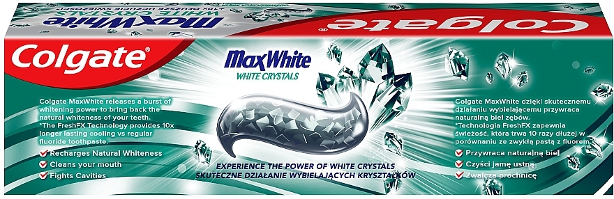 Aufhellende Zahnpasta - Colgate Max White White Crystals — Foto N2