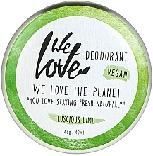 Düfte, Parfümerie und Kosmetik Natürliche Deo-Creme Luscious Lime - We Love The Planet Deodorant Luscious Lime