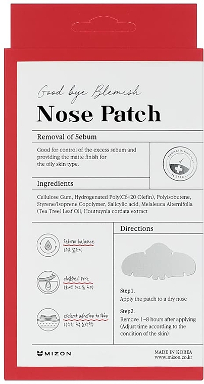 Nasenpflaster - Mizon Good Bye Blemish Nose Patch  — Bild N1