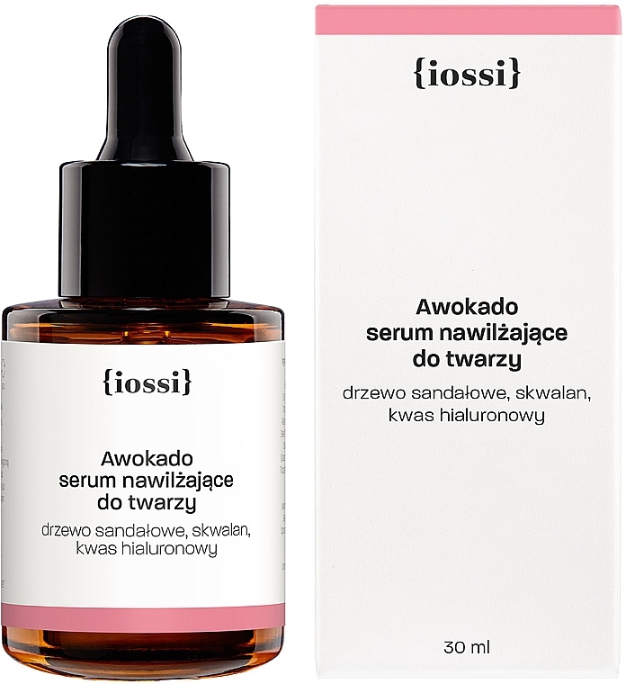 Feuchtigkeitsspendendes Gesichtsserum mit Avocadoöl, Sandelholz und Hyaluronsäure - Iossi Serum For Face — Bild N2