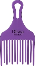 Kamm für Afro-Frisuren PE-401 18.2 cm violett - Disna Ahuecador Comb — Bild N1