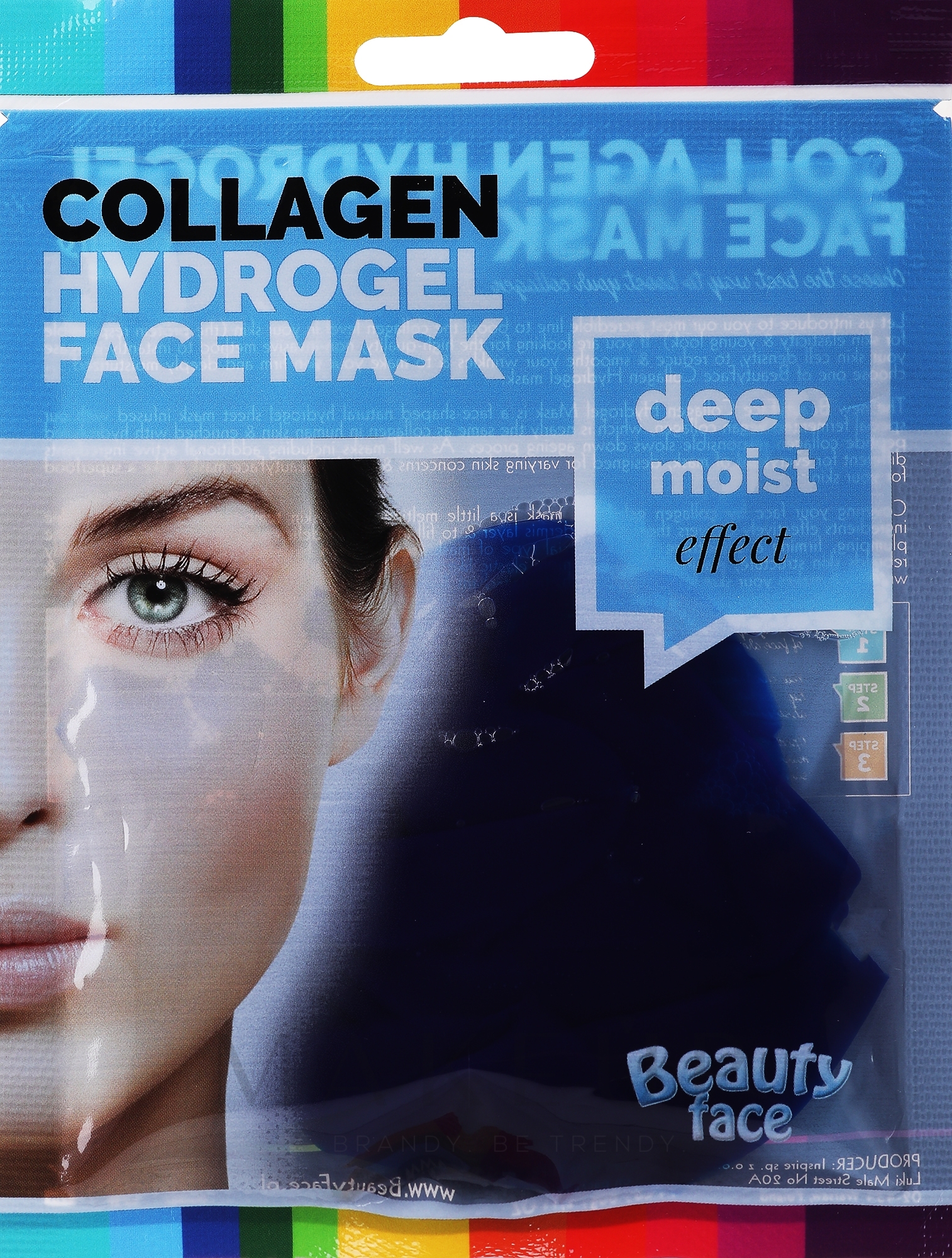 Kollagen-Therapie für das Gesicht mit Algen - Beauty Face Collagen Hydrogel Mask — Bild 60 g