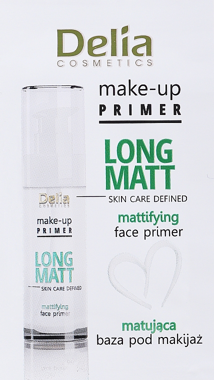 Delia Cosmetics Long Matt Make Up Primer (Probe) - GESCHENK! Gesichtsprimer — Bild N1