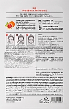 Düfte, Parfümerie und Kosmetik Tuchmaske für das Gesicht mit Grapefruitextrakt - The Saem Natural Skin Fit Mask Sheet Grapefruit