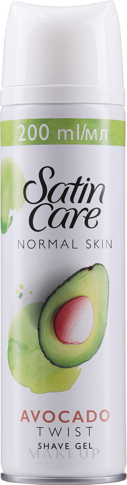 Rasiergel mit Avocado für Damen - Gillette Satin Care Avocado Twist Shave Gel for Woman — Bild 200 ml