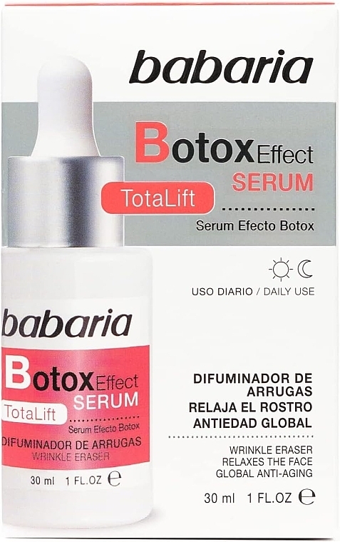 Liftingserum für das Gesicht - Babaria Botox Effect Total Lift Serum — Bild N2