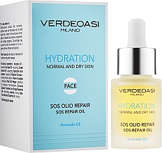 Reparierendes SOS Gesichtsöl für normale und trockene Haut mit Avocadoöl - Verdeoasi Sos Repair Oil — Bild N2
