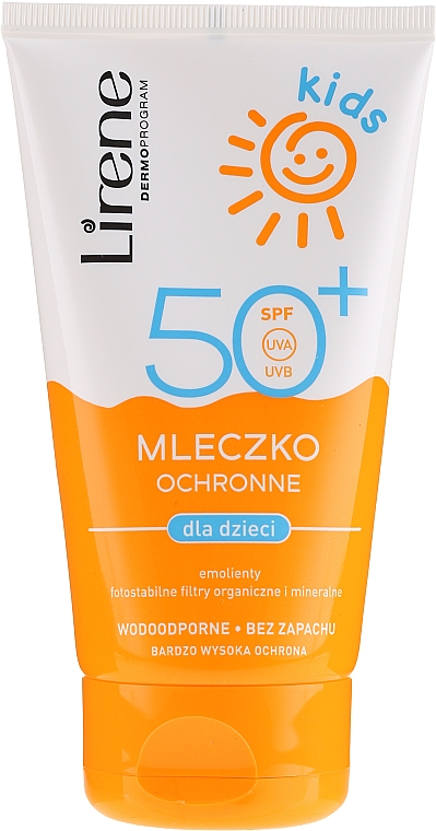 Sonnenschutzmilch für Kinder SPF 50+ - Lirene Kids Sun Protection Milk SPF 50+