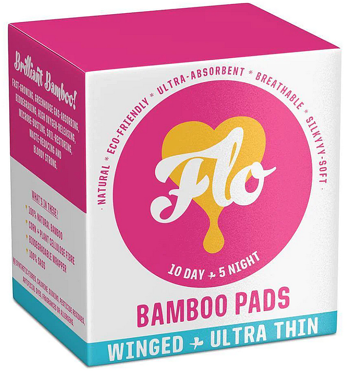 Dünne Damenbinden aus Bambus - Flo Bamboo Pads — Bild N1