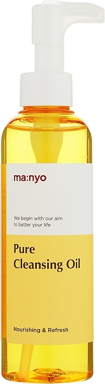 Nährendes und erfrischendes Gesichtsreinigungsöl mit Aminosäuren, Fettsäuren und Vitaminen - Manyo Pure Cleansing Oil — Bild N1