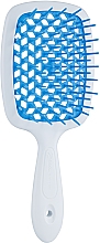 Haarbürste weiß mit blau - Janeke Superbrush — Bild N1