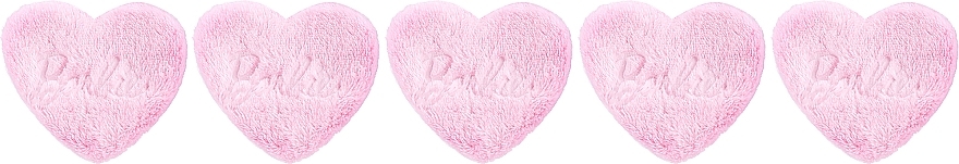 Wiederverwendbare Make-up-Entferner-Pads 5 St. rosa - Glov Barbie Collection Ultrasoft Reusable Heart Pads — Bild N2