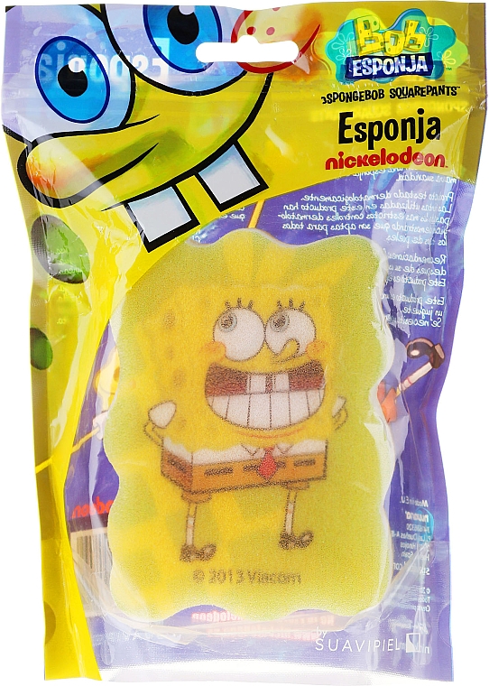 Kinder-Badeschwamm SpongeBob gelb - Suavipiel Sponge Bob Bath Sponge — Bild N4