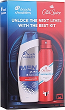 Düfte, Parfümerie und Kosmetik Körperpflegeset - Head & Shoulders & Old Spice Men Set (Antischuppenshampoo für Männer 270ml + Deospray 150ml)