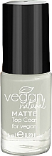 Düfte, Parfümerie und Kosmetik Matter Nagelüberlack - Vegan Natural Matte Top Coat