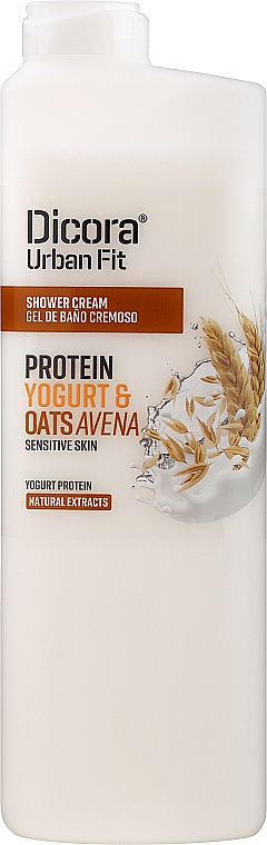 Creme-Duschgel mit Proteinjoghurt und Haferflocken - Dicora Urban Fit Shower Cream Protein Yogurt & Oats Avena — Bild N2