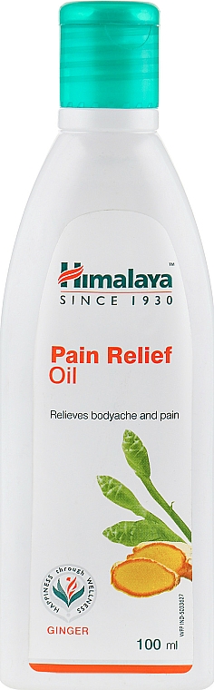 Schmerzlinderndes Massageöl mit Ingwer und Trommelstockbaum, Zedernholz und Sandmalve - Himalaya Herbals Pain Relief Oil — Bild N1