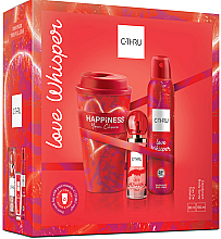 Düfte, Parfümerie und Kosmetik C-Thru Love Whisper - Duftset (Eau de Toilette 30ml + Deospray 150ml + Kaffeebecher to go 1St. )