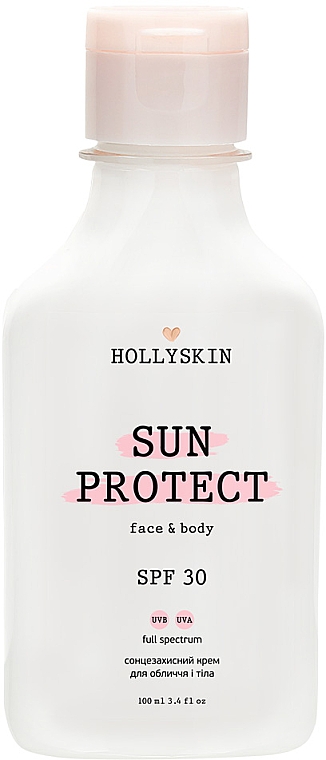 Sonnenschutzcreme für Gesicht und Körper - Hollyskin Sun Protect Face&Body Cream SPF 30 — Bild N2