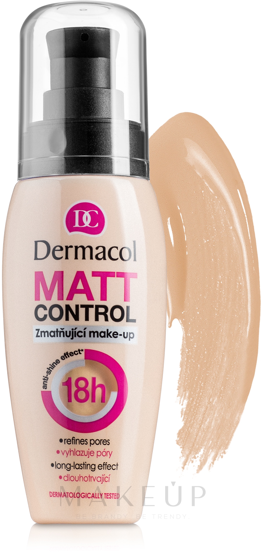 Wasserfeste mattierende Foundation - Dermacol Matt Control — Bild 2 - Fair