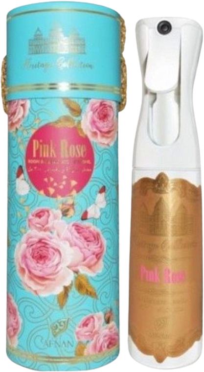Raumerfrischer - Afnan Perfumes Heritage Collection Pink Rose Room & Fabric Mist — Bild N1