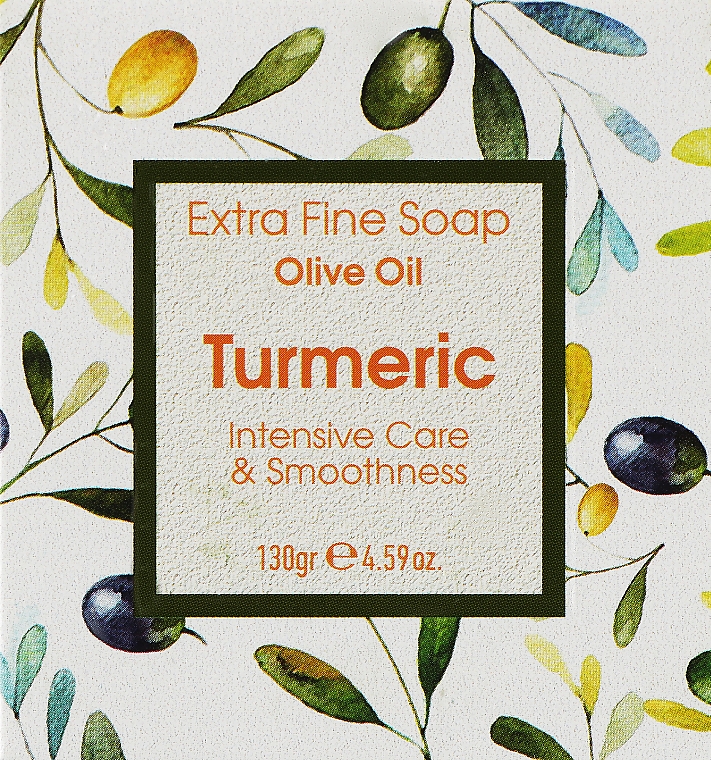 Seife mit Kurkuma - Kalliston Turmeric Extra Fine Olive Oil Soap — Bild N1
