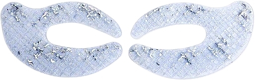 Hydrogelpads für die Augenpartie mit Glitzer - IDC Institute C Shaped Glitter Hydrogel Eye Pad Blue — Bild N2