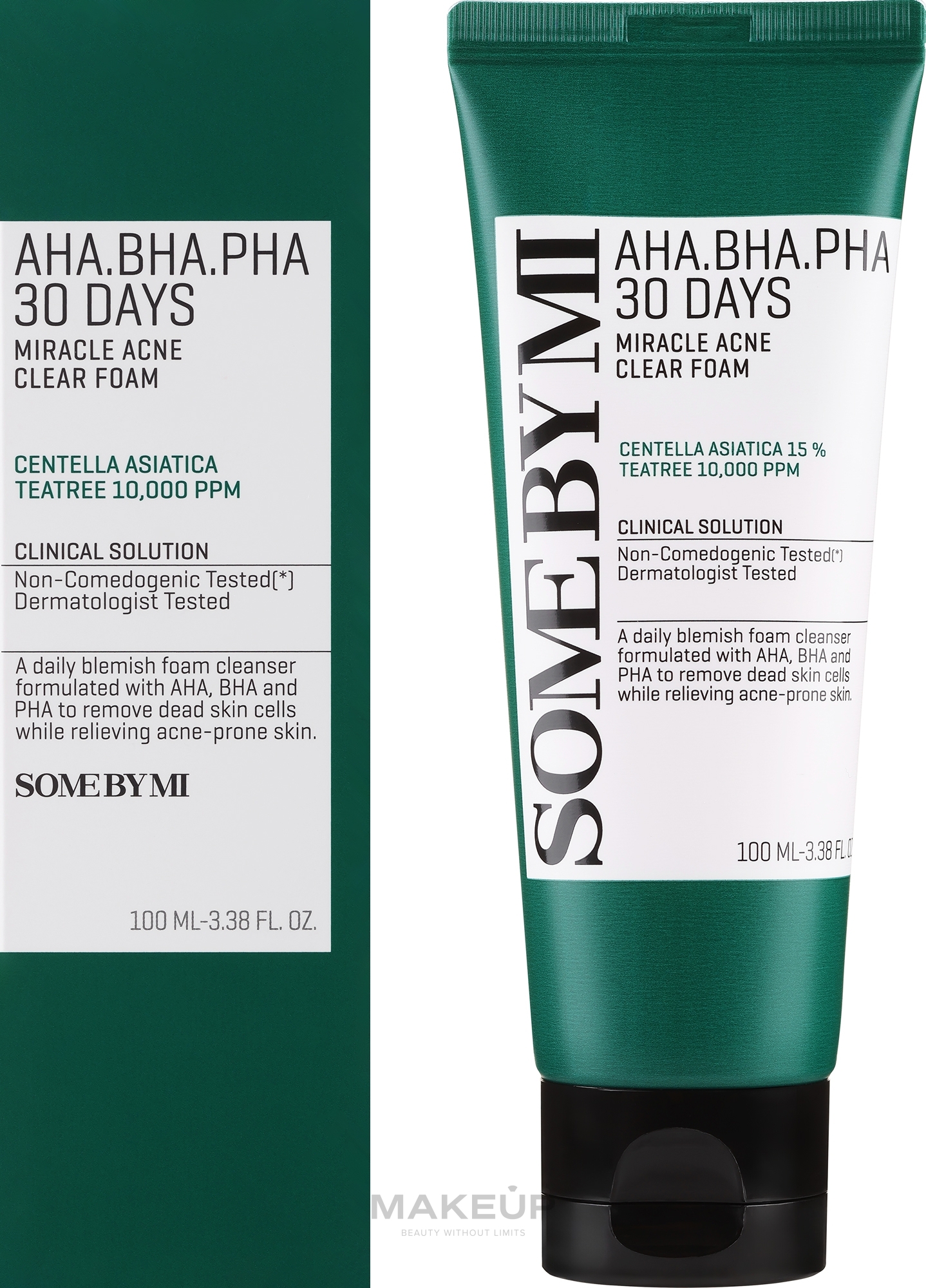 Gesichtsreinigungsschaum für zu Akne neigende Haut - Some By Mi AHA BHA PHA 30 Days Miracle Acne Clear Foam — Bild 100 ml